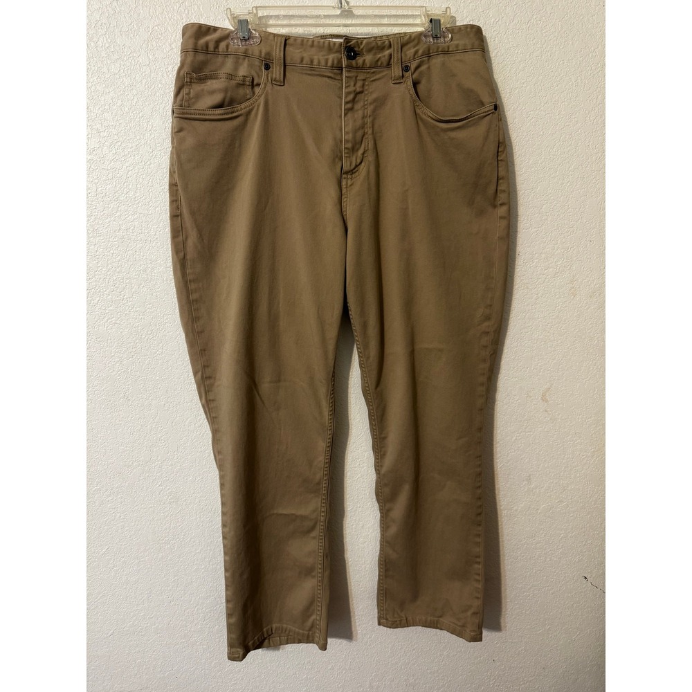 Southern Tide Men's Pant Sullivan 33x28 Khaki Tan 5-Pocket Chino Cotton Modal